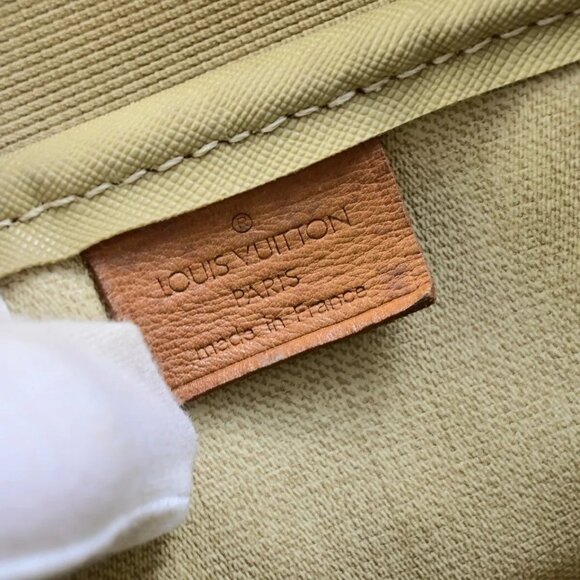 LOUIS VUITTON LV Logo Deauville Hand Bag Monogram Leather Brown - Picture 3 of 16